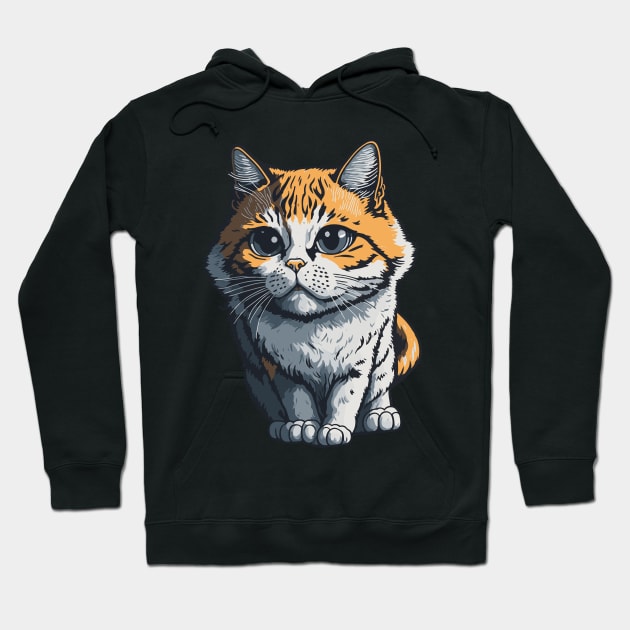 Cool Feline in Shades: Whiskered Purrfection for Cat Miaw Lovers Hoodie by star trek fanart and more